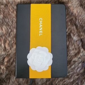 Refashioned CHANEL Holiday Gold Ribbon & Camellia Notebook